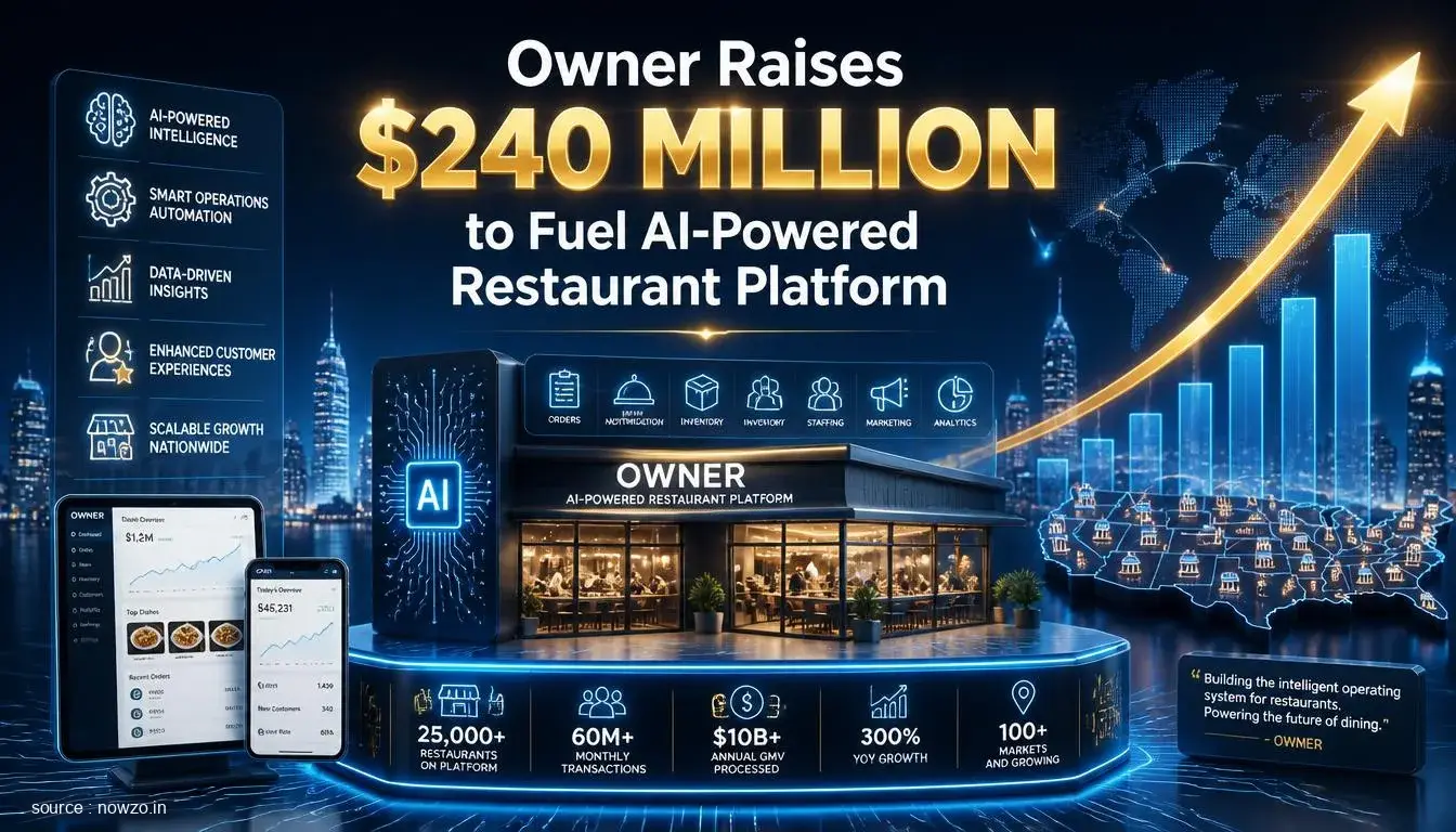 Owner Raises $240 Million to Fuel AI-Powered Restaurant Platform