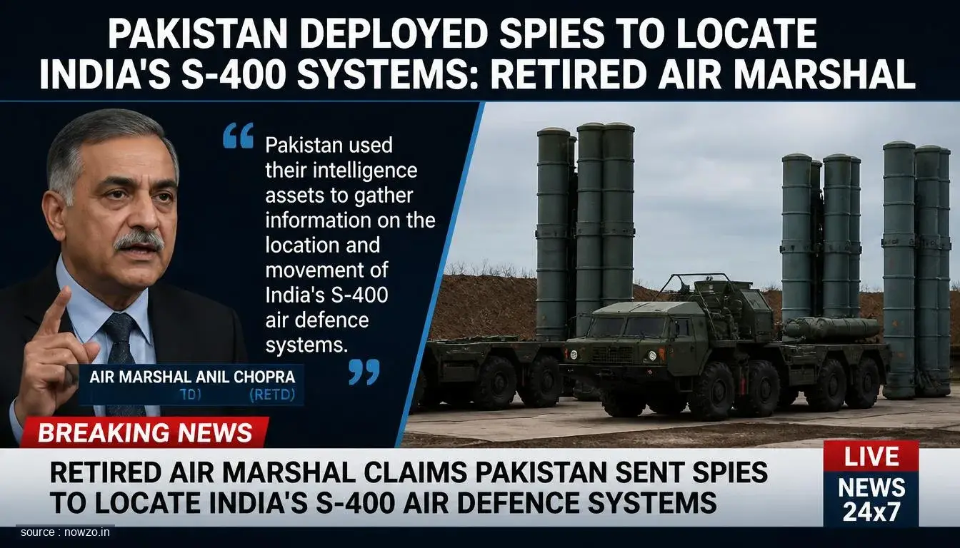 Pakistan Deployed Spies to Locate India's S-400 Systems, Claims Retired Air Marshal