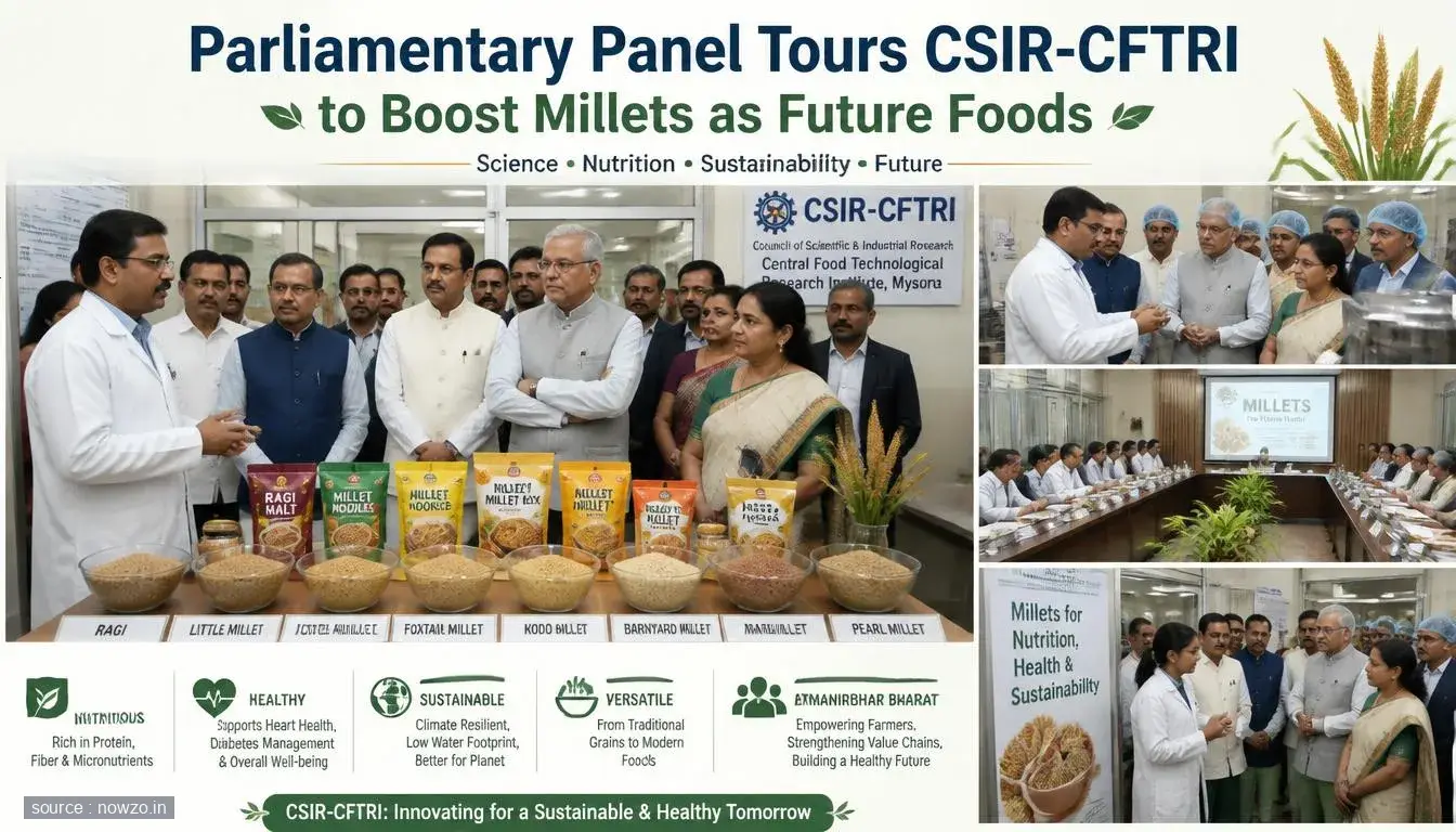 Parliamentary Panel Tours CSIR-CFTRI to Boost Millets as Future Foods