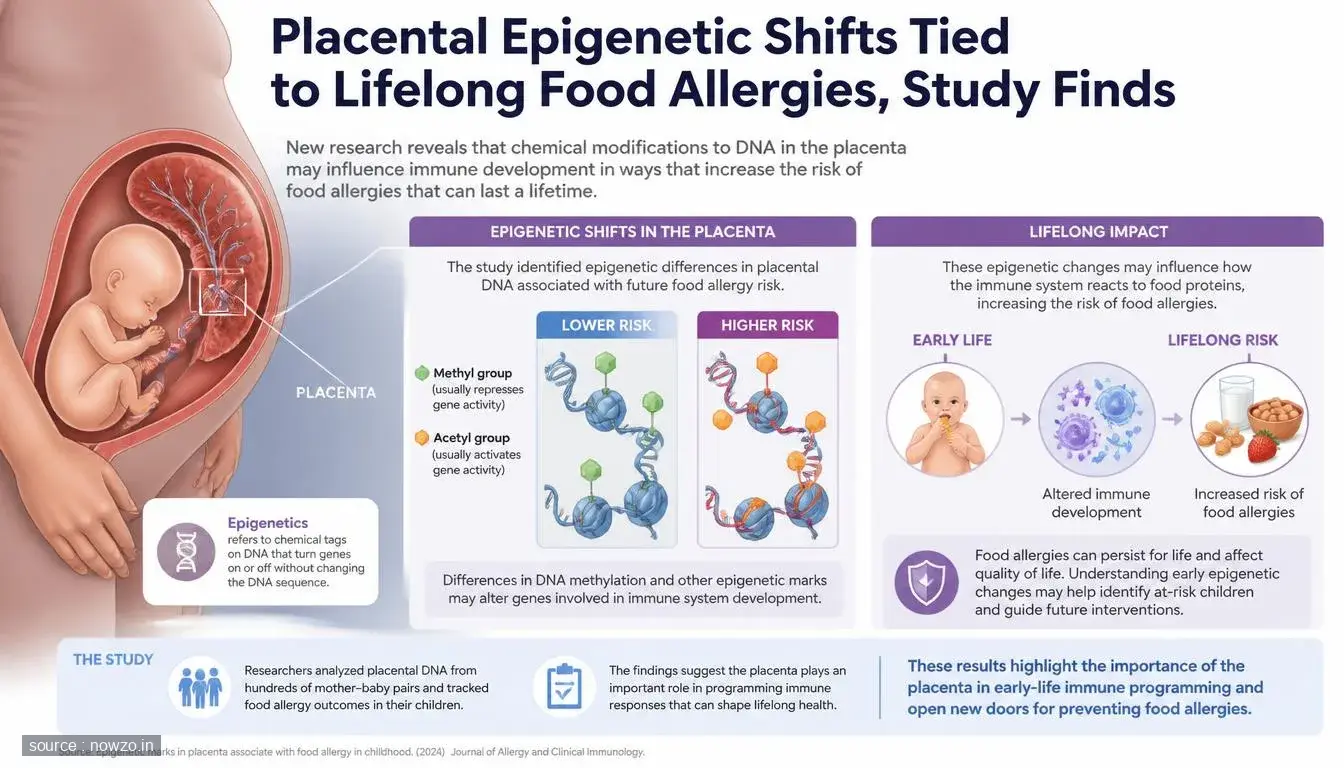 Placental Epigenetic Changes Link to Persistent Food Allergy — Health news