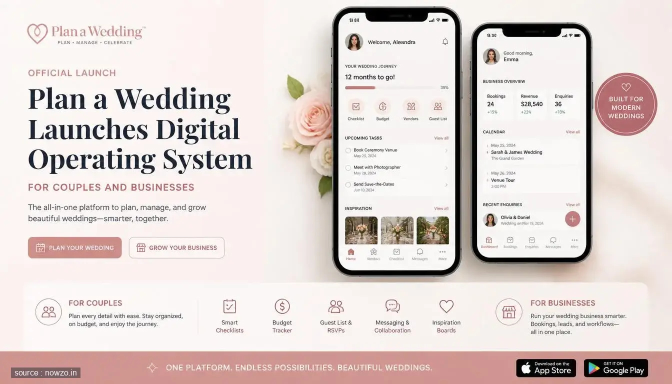 Plan a Wedding App: Digital Wedding OS Connects Couples & Ve — Technology news