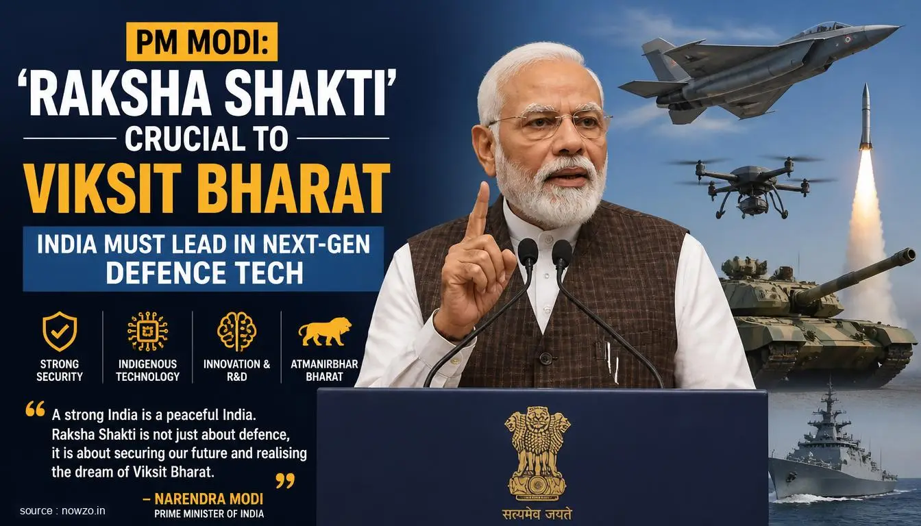 PM Modi: Raksha Shakti Key to Viksit Bharat, Next-Gen Defenc — Politics news