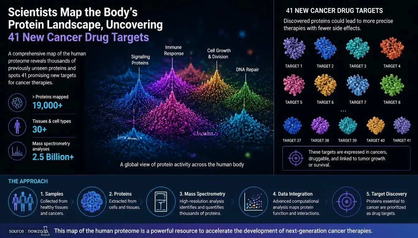 Whole-Body Proteome Atlas Reveals 41 Cancer Drug Targets — Science news