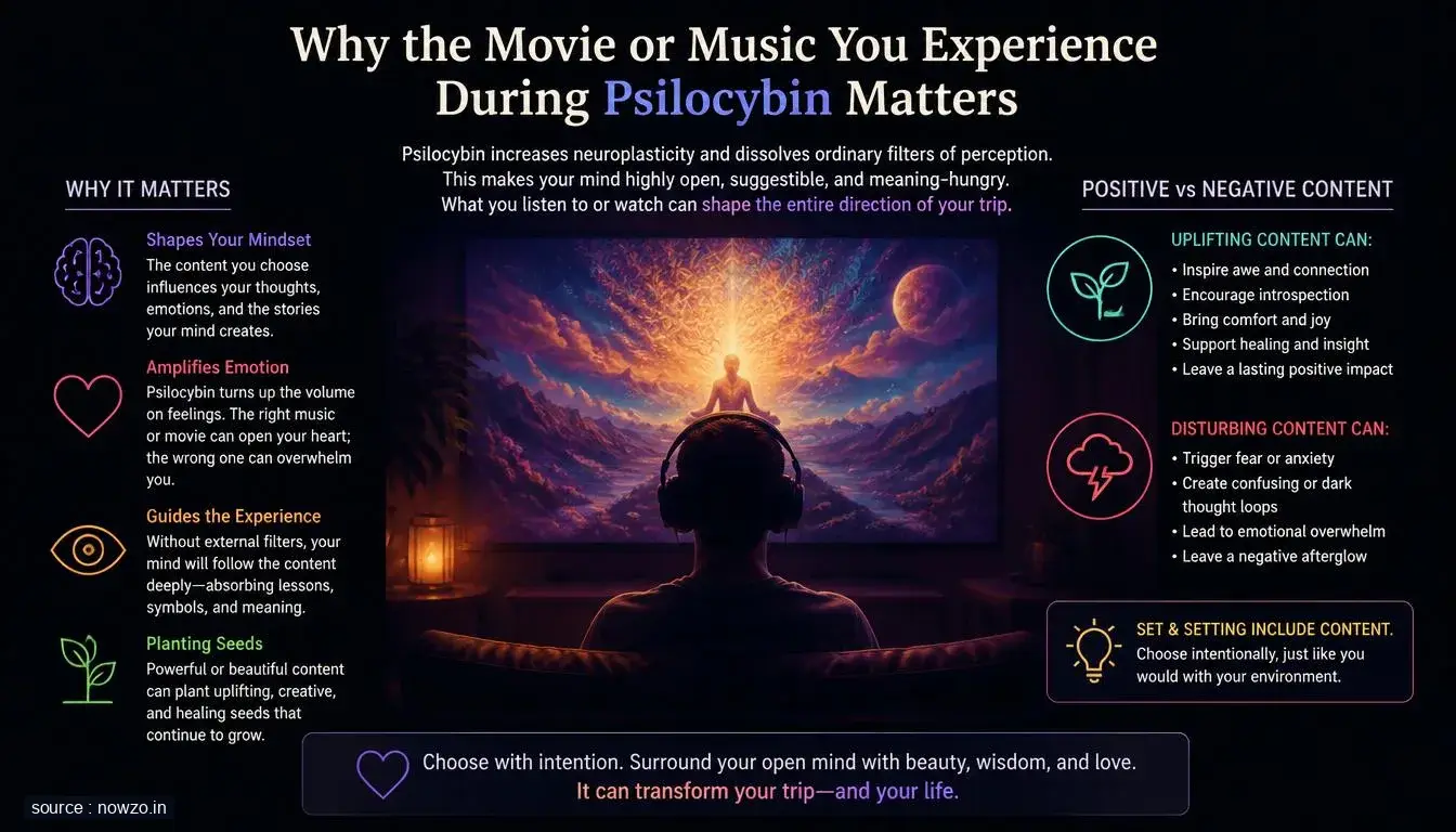 Psilocybin Experience: Why Movies and Music Matter — Science news