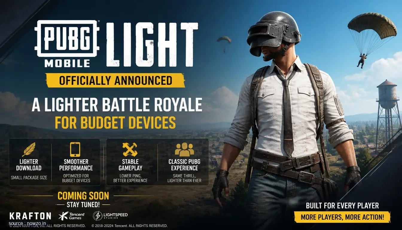 PUBG Mobile LIGHT Announced: Features, Size & BGMI Lite — Gaming news