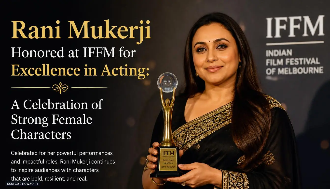 Rani Mukerji IFFM Honor: Excellence in Acting Award — Entertainment news