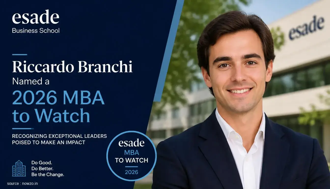 Riccardo Branchi: 2026 MBA to Watch at Esade — Education news