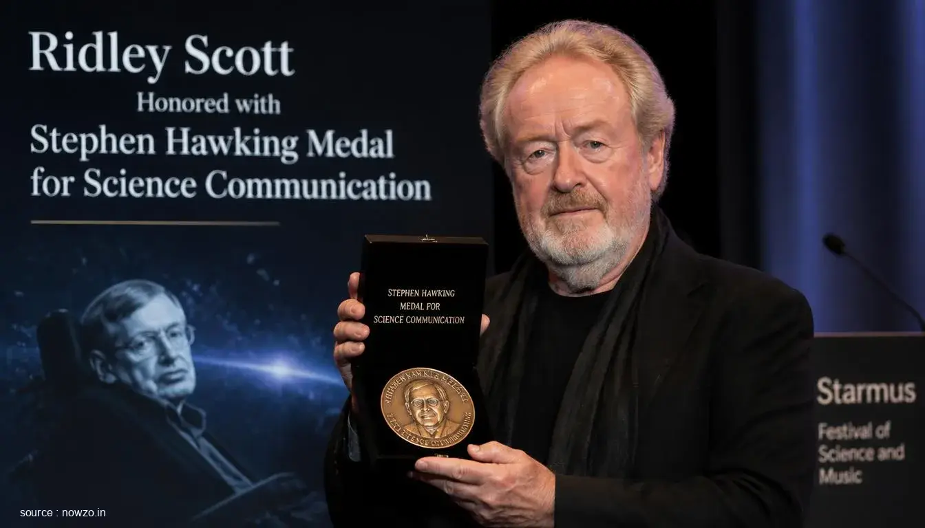 Ridley Scott Stephen Hawking Medal Award Film Director — Entertainment news
