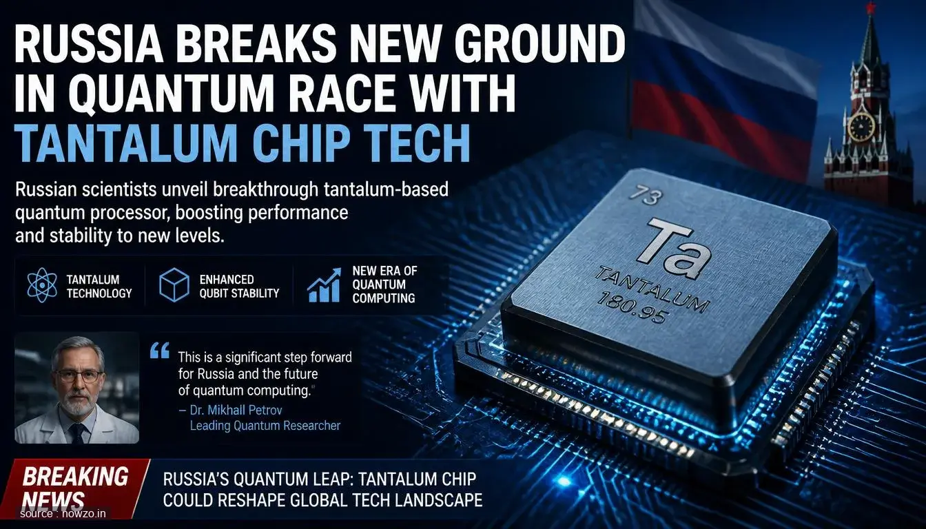 Russia Tantalum Technology Superconducting Quantum Chips