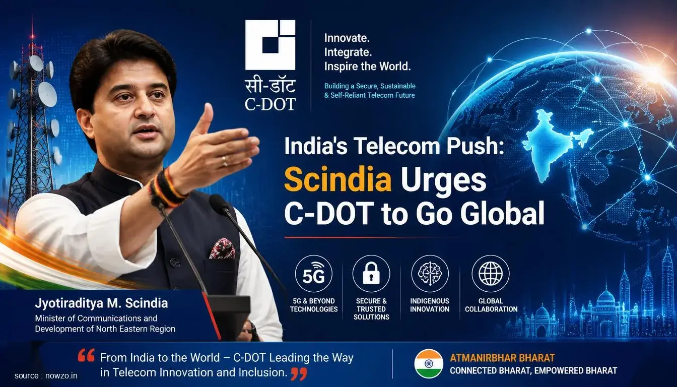 Scindia Calls C-DOT to Take Indian Telecom Tech Global — Technology news