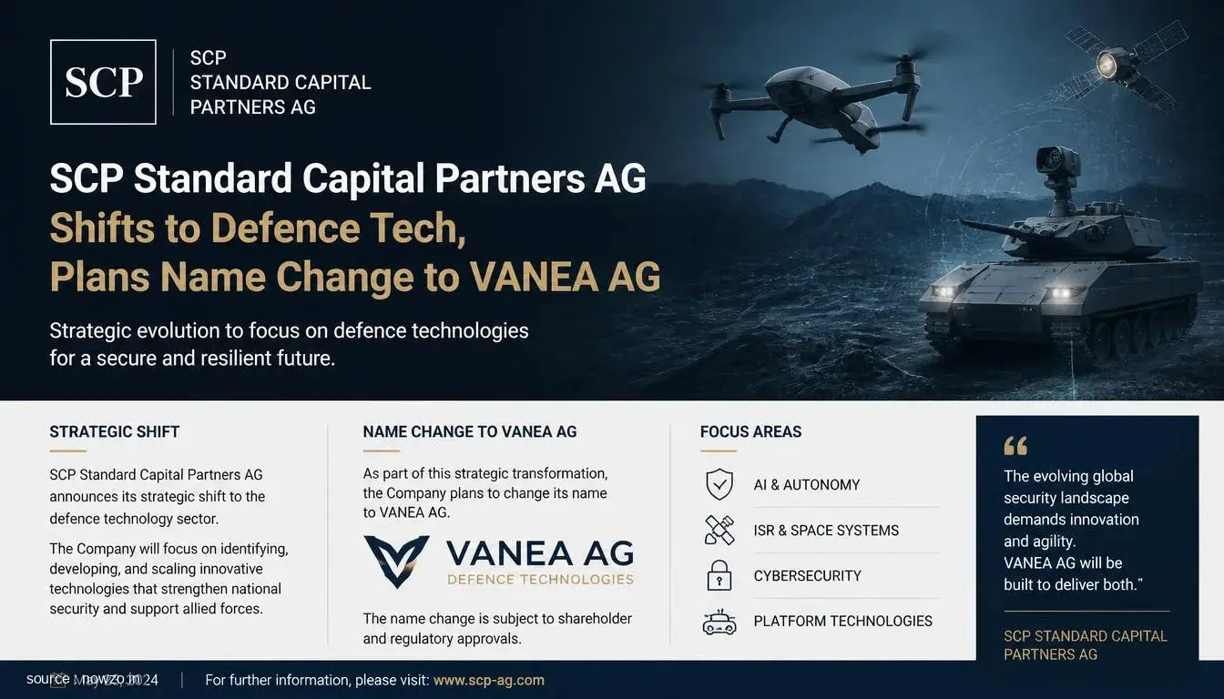 SCP Standard Capital Partners AG Becomes VANEA AG — Business news