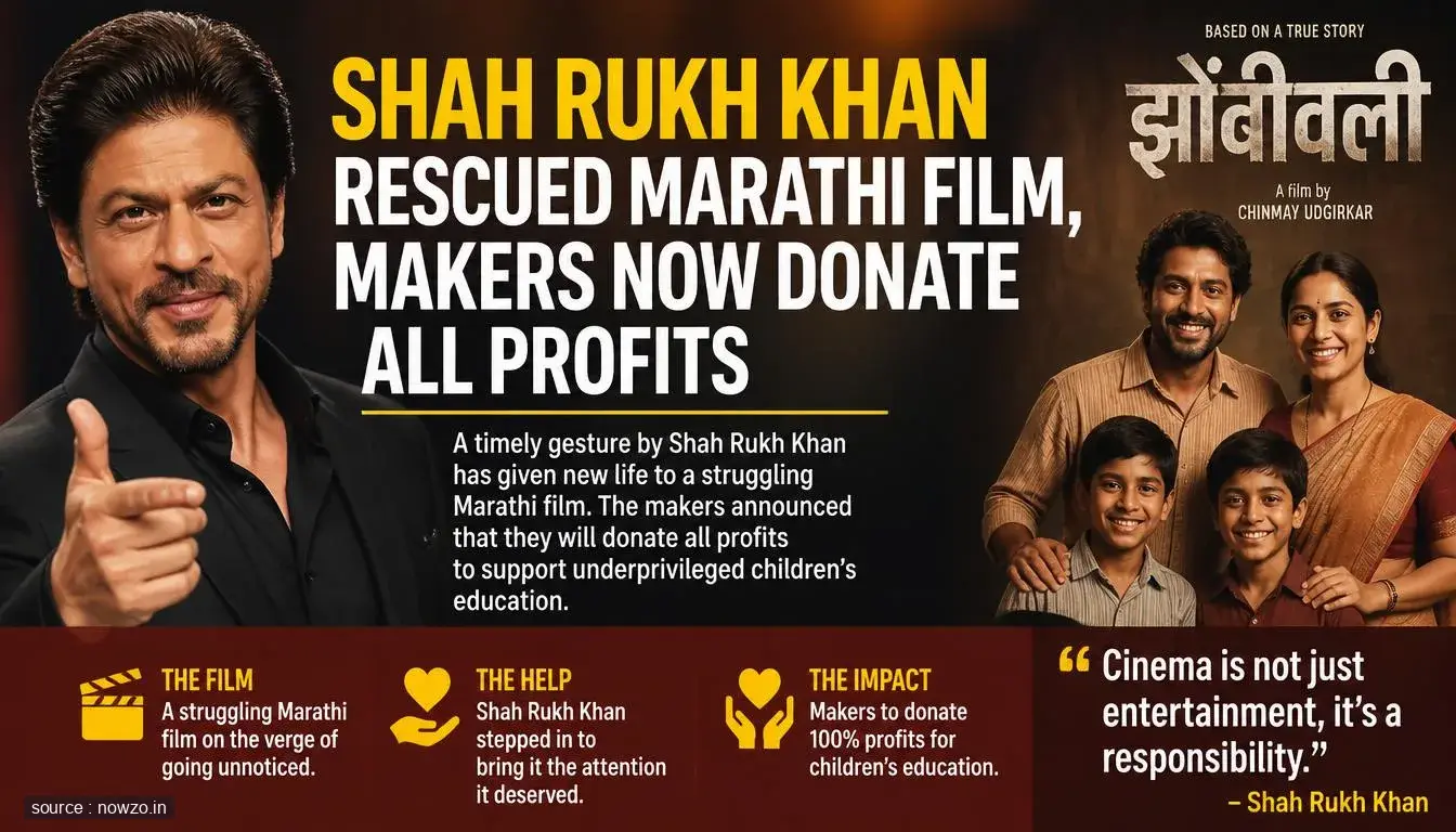 Shah Rukh Khan Rescued Marathi Film, Makers Now Donate All Profits