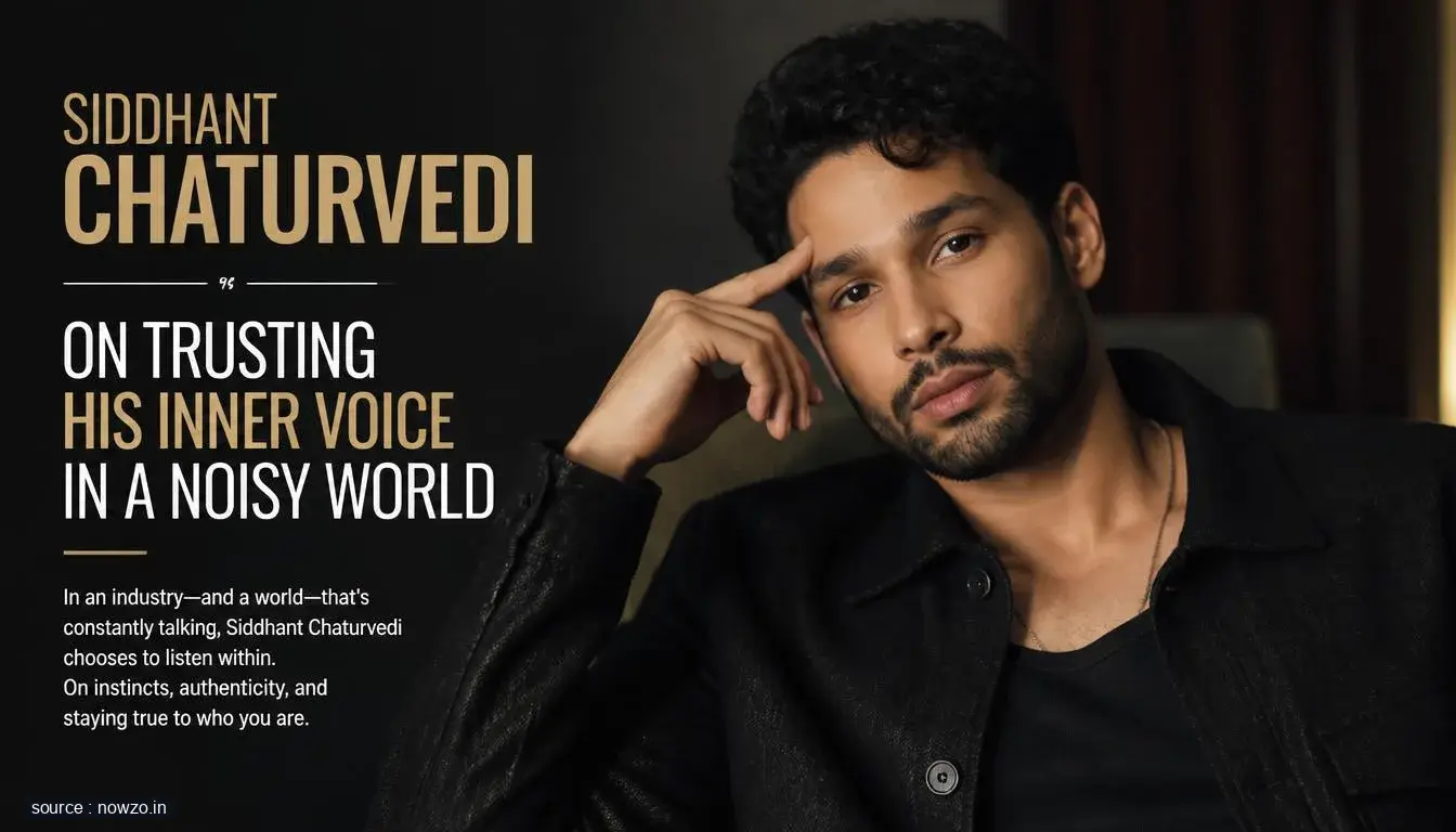Siddhant Chaturvedi Instinct Over Noise Interview — Entertainment news