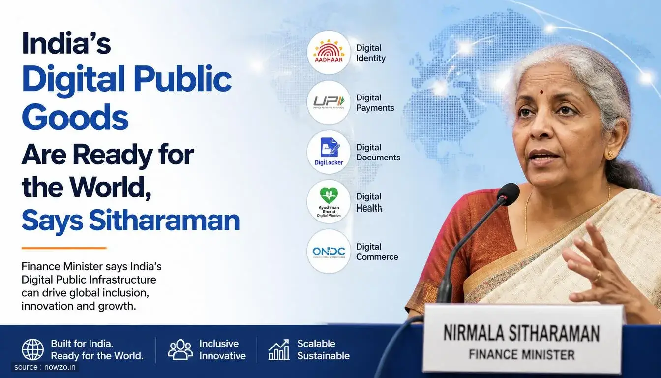 India's Digital Public Goods Are Ready for the World, Says Sitharaman
