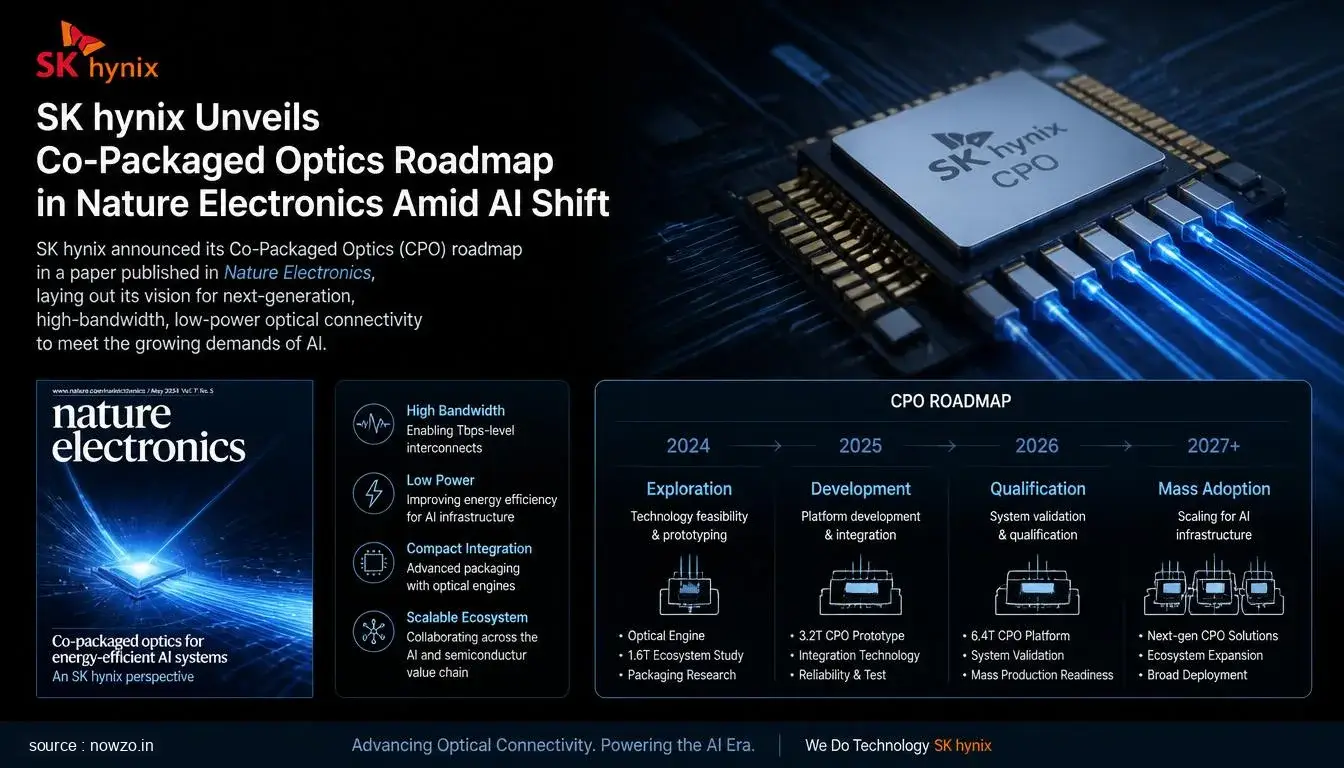 SK hynix Co-Packaged Optics Roadmap in Nature Electronics — Technology news