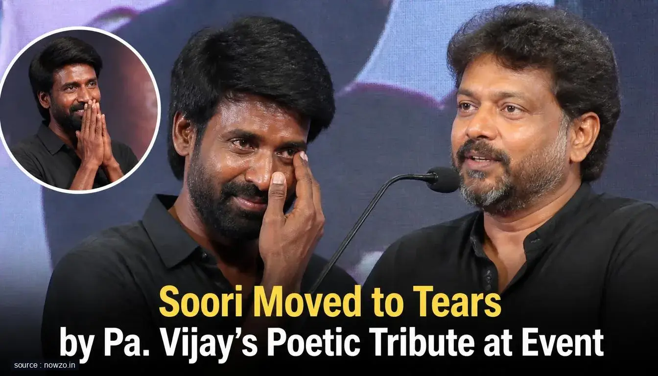 Soori Moved to Tears by Pa. Vijay's Poetic Tribute at Event