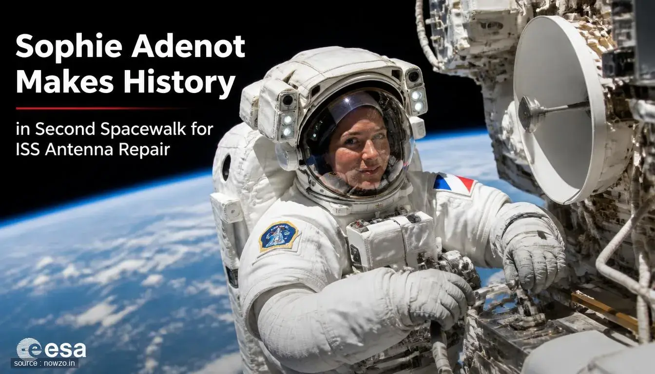 Sophie Adenot Second Spacewalk ISS Antenna Repair — Science news
