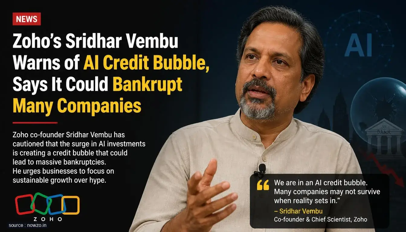 Sridhar Vembu Warns AI Credit Bubble Could Bankrupt Firms