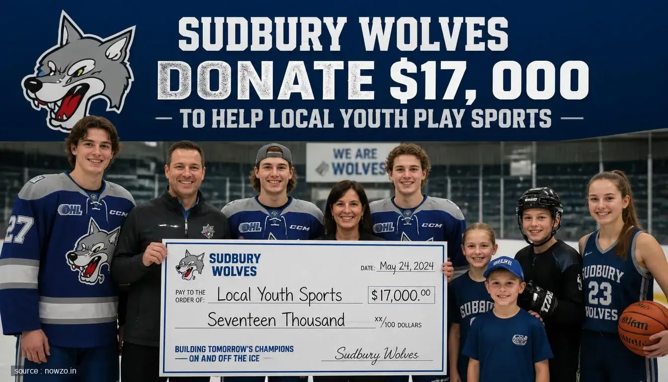 Sudbury Wolves Donate $17,000 to Help Local Youth Play Sports