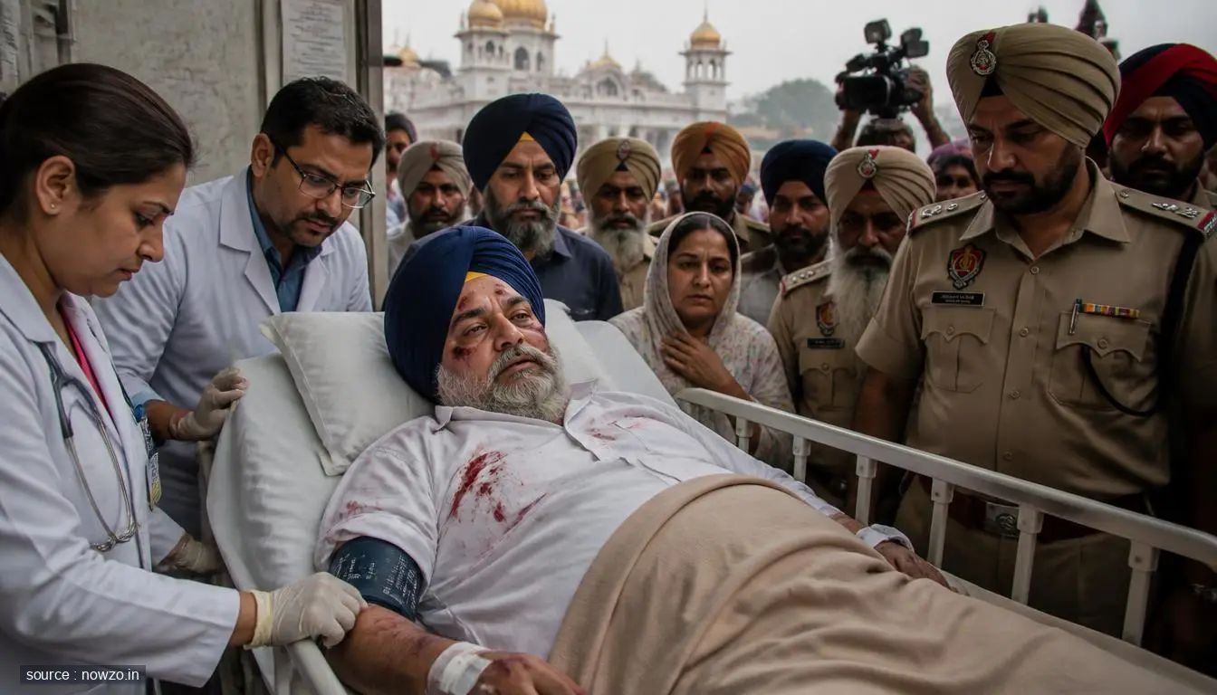 Sukhbir Badal Attacked in Nanded, Hospitalized — Politics news