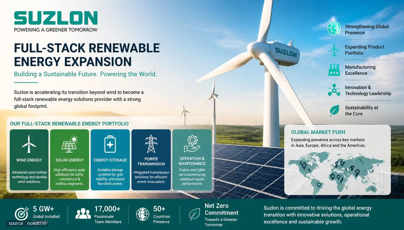 Suzlon Eyes Full-Stack Renewable Play, International Expansi — Business news