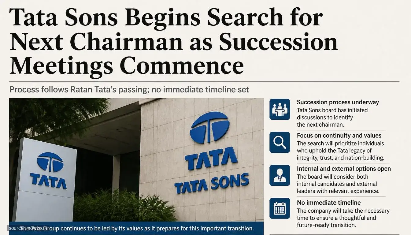 Tata Sons Succession: Search for Next Chairman Begins — Business news