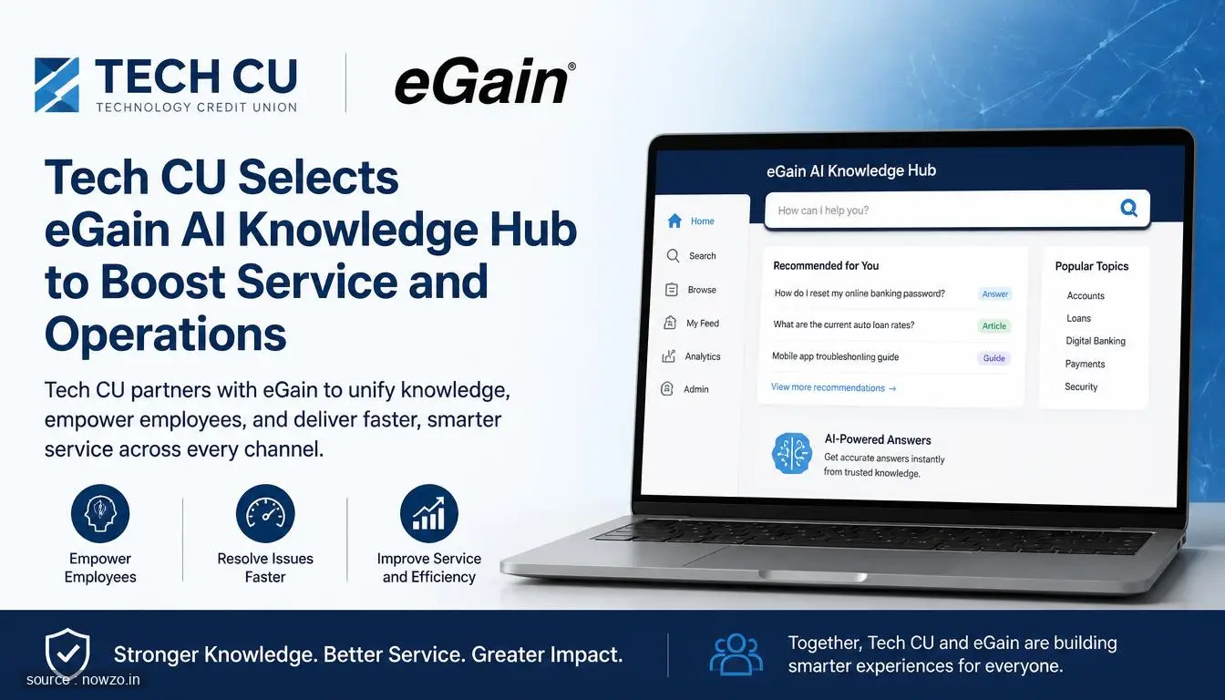 Tech CU Adopts eGain AI Knowledge Hub for Service — Technology news