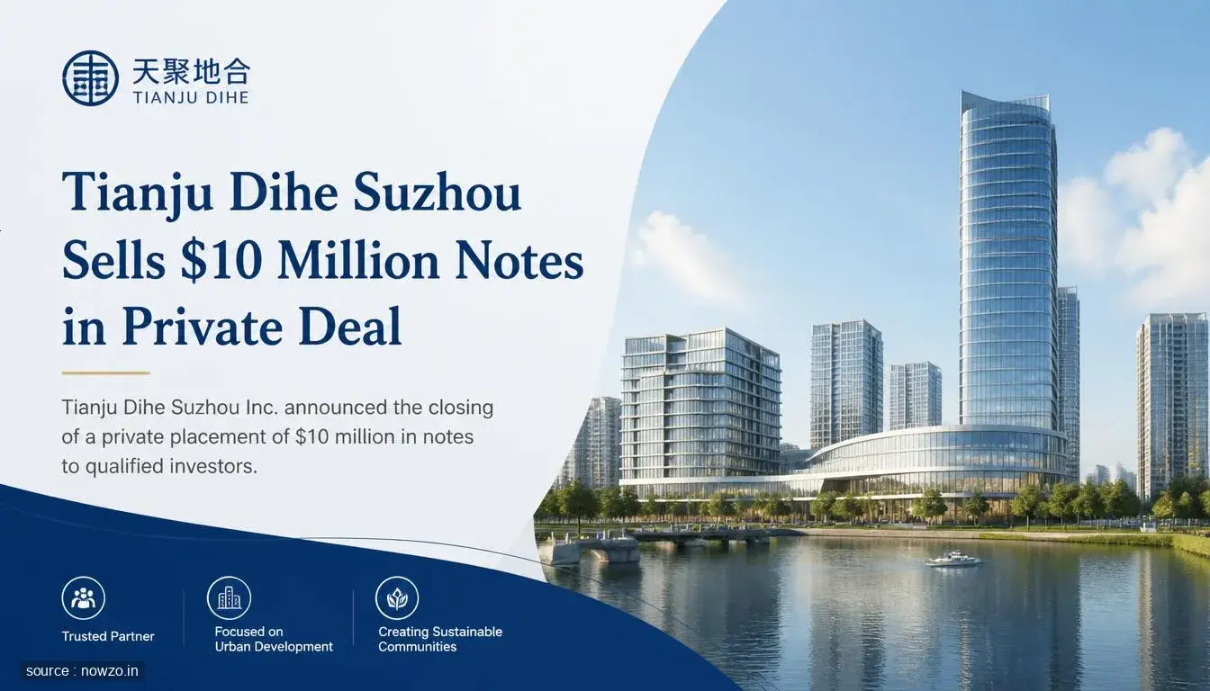 Tianju Dihe Suzhou Technology $10M Notes Disposal — Finance news