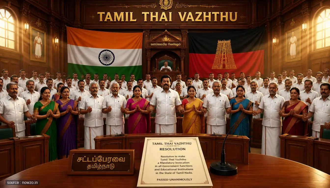 TN Assembly Mandates Tamil Thai Vazhthu Song — Politics news