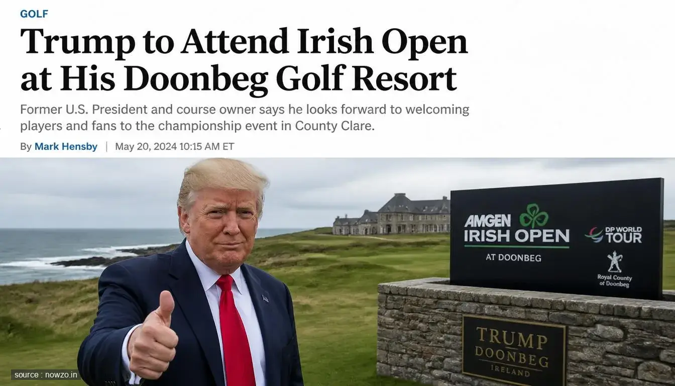 Trump Irish Open Doonbeg Golf Course Visit — Sports news