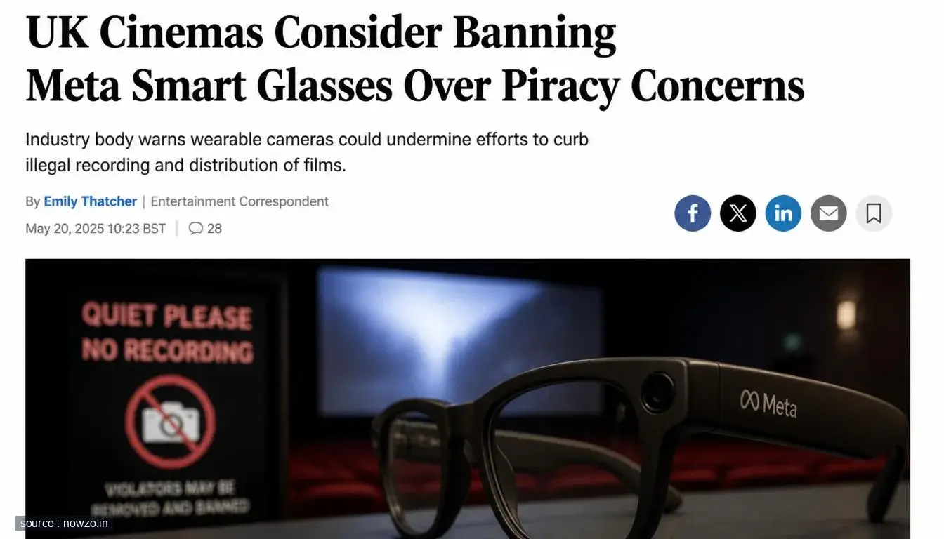 UK Cinemas Eye Ban on Meta Smart Glasses Amid Piracy Fears — Technology news