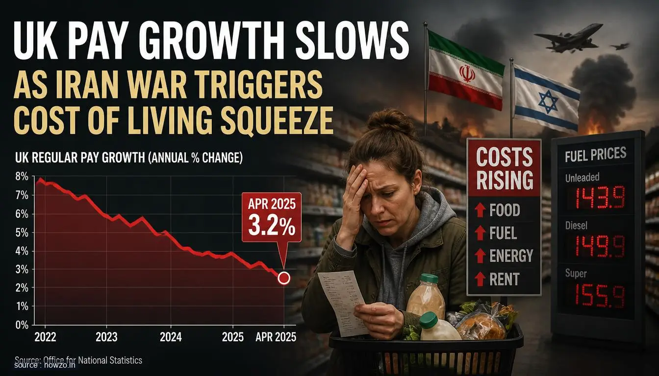 UK Pay Growth Slows Amid Iran War Cost Crisis — Finance news