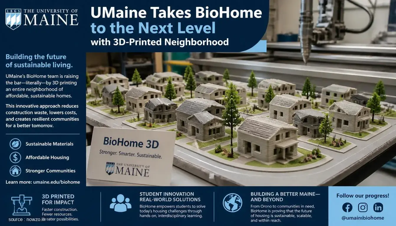 UMaine to Build 3D-Printed BioHome Neighborhood — Technology news