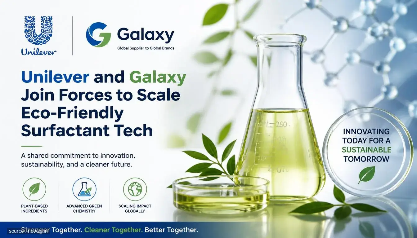 Unilever Galaxy Sustainable Surfactant Technology Partnershi — Business news