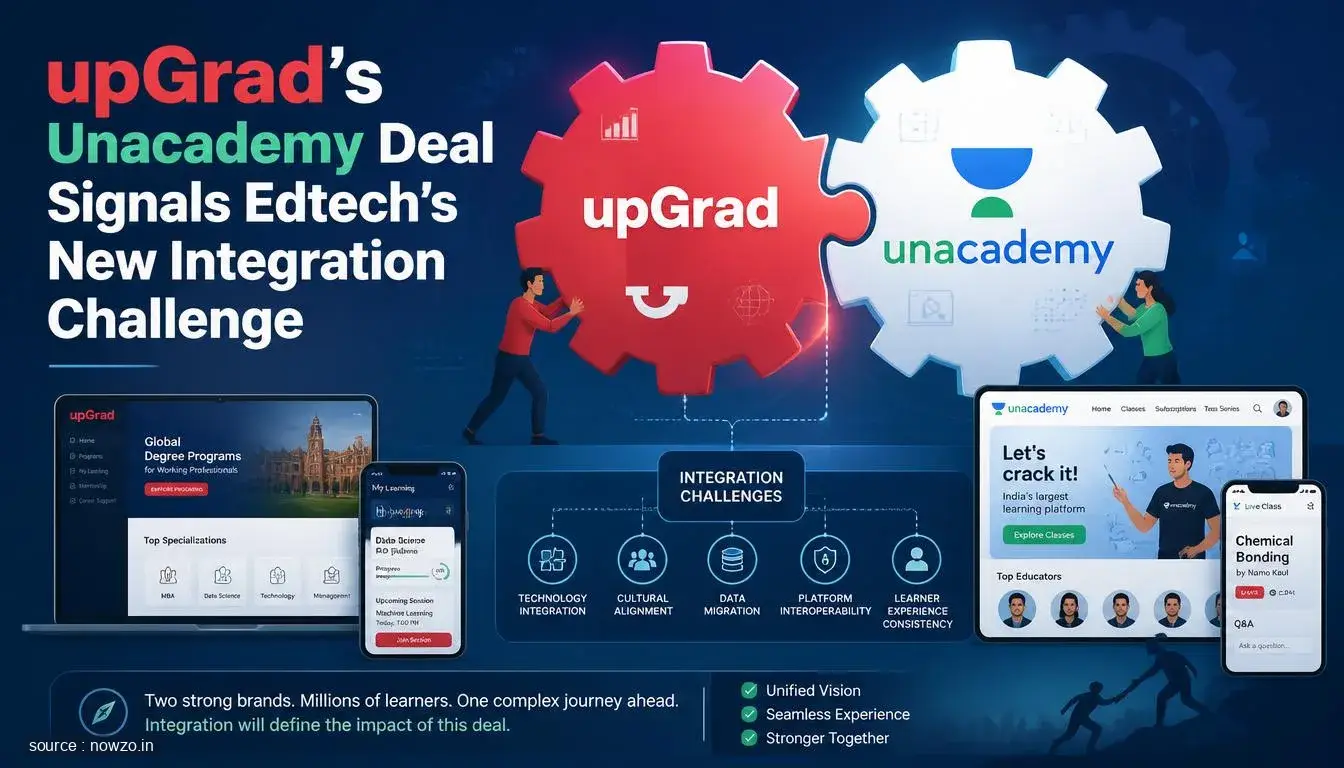 upGrad Unacademy All-Stock Deal India Edtech Consolidation — Education news