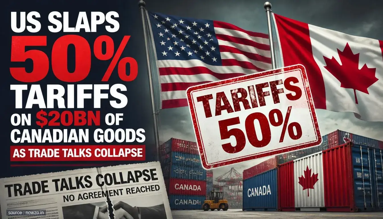 US Imposes 50% Tariffs on Canadian Goods After Talks Fail — World news