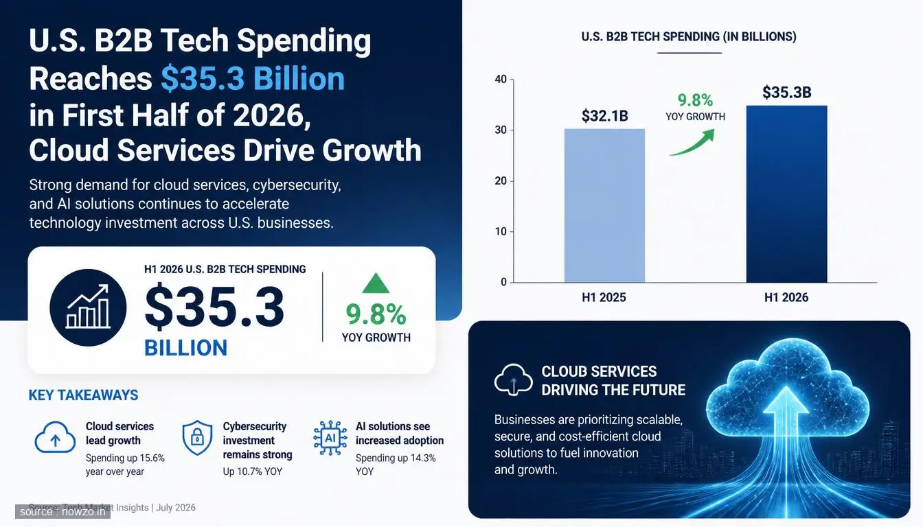 U.S. B2B Tech Spending Hits $35.3B in H1 2026 — Technology news