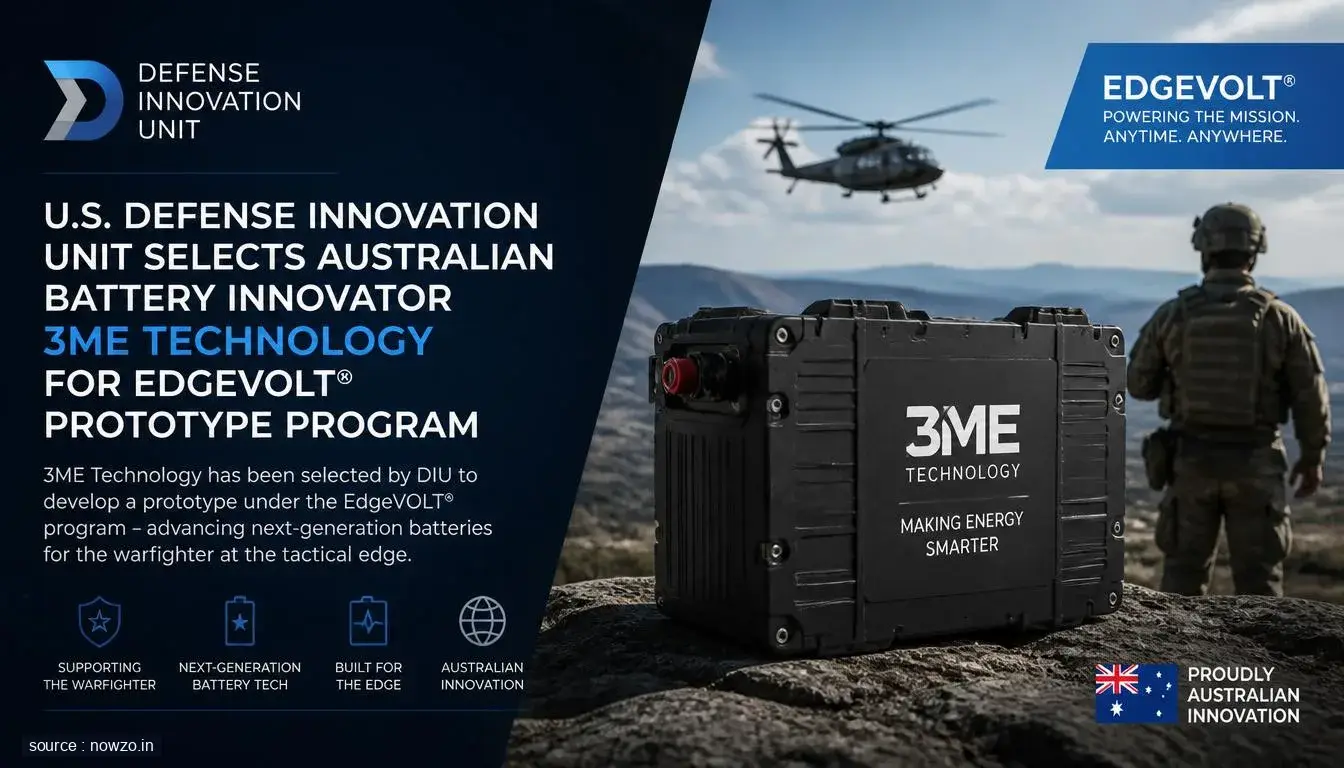 3ME Technology Selected for U.S. Defense Innovation Unit Edg