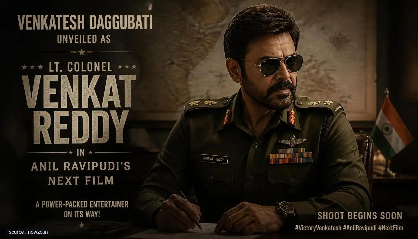 Venkatesh Daggubati First Look as Lt. Colonel Venkat Reddy — Entertainment news