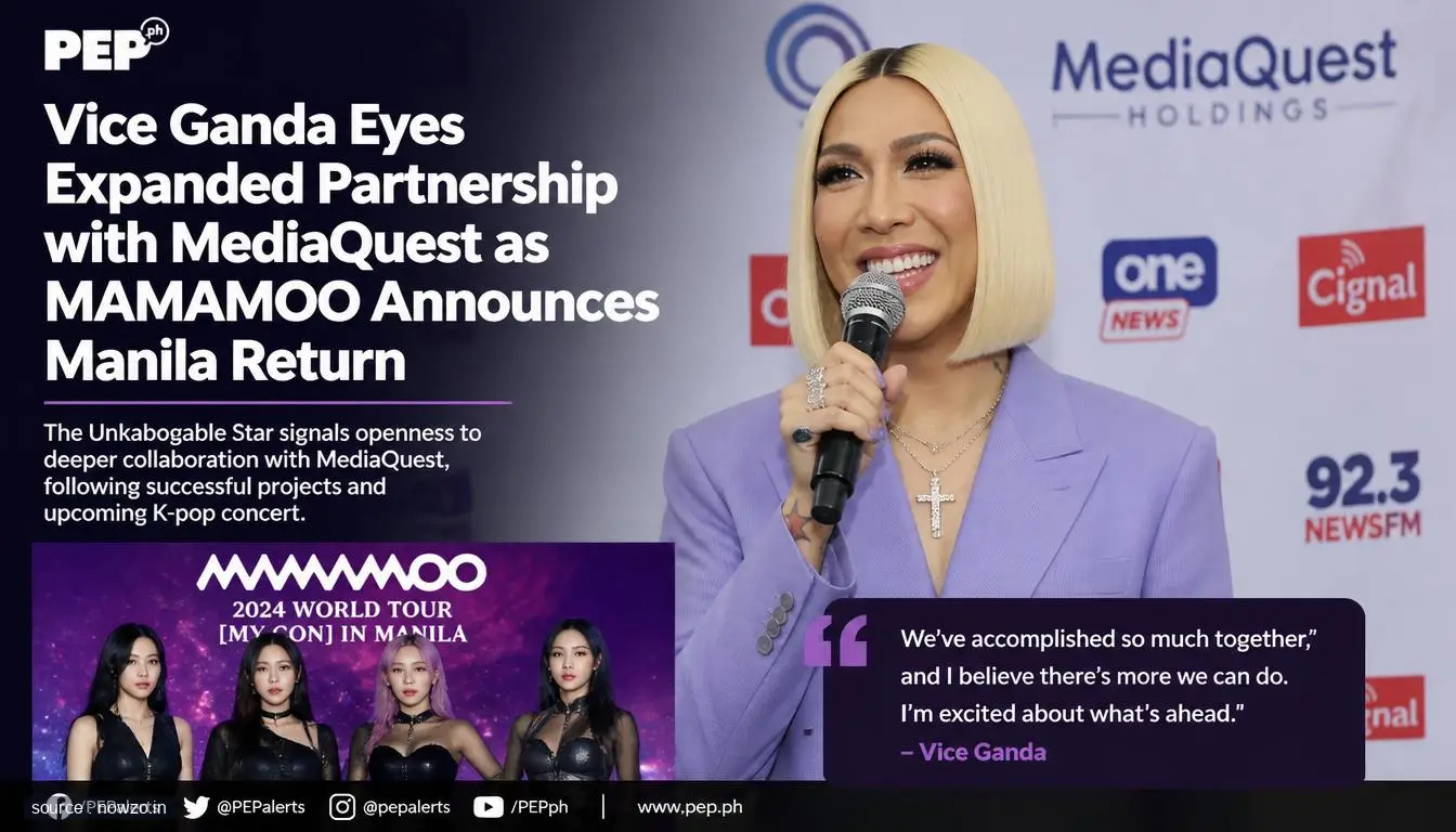 Vice Ganda MediaQuest Deal & MAMAMOO Manila Concert News — Entertainment news