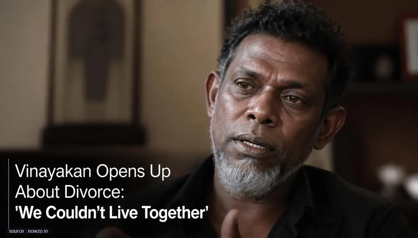 Vinayakan Opens Up About Divorce: 'We Couldn't Live Together'