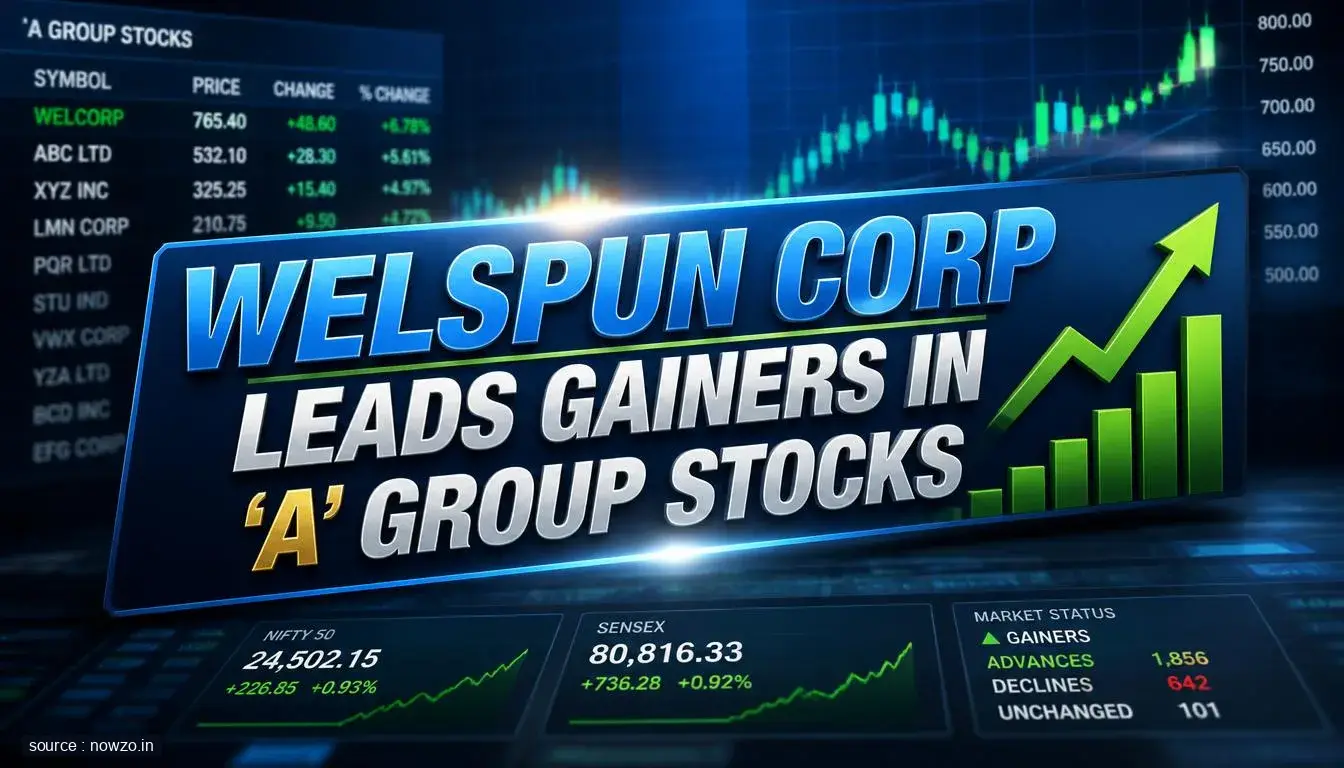 Welspun Corp Tops 'A' Group Gainers — Business news