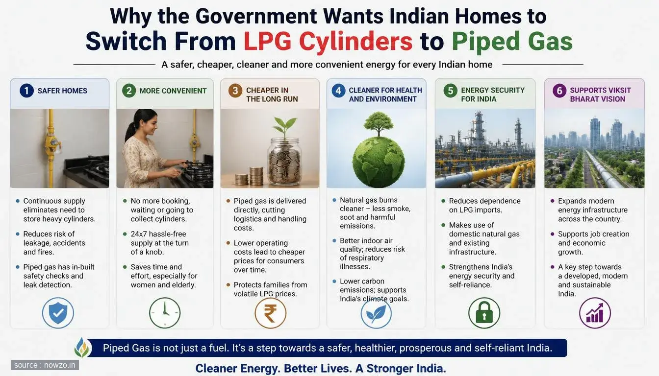 Why Govt Wants Indian Homes to Switch to Piped Gas — Business news