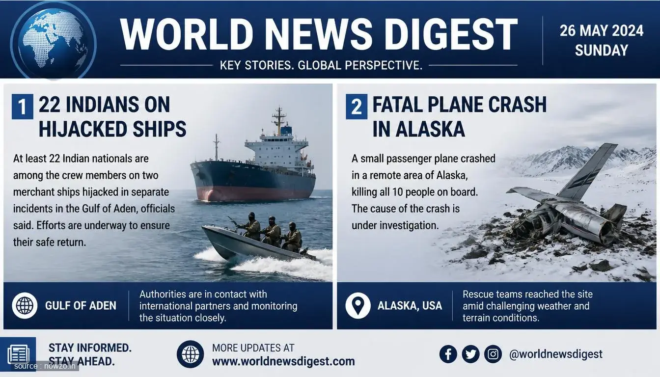 World News: Ships Hijacked, Fatal Alaska Plane Crash