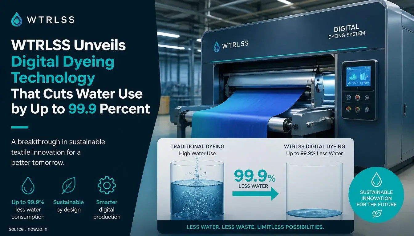 WTRLSS Digital Dyeing Tech Cuts Water Use 99.9% — Technology news