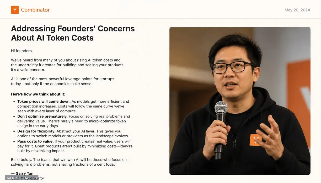Y Combinator CEO on AI Token Burning Concerns — Startups news