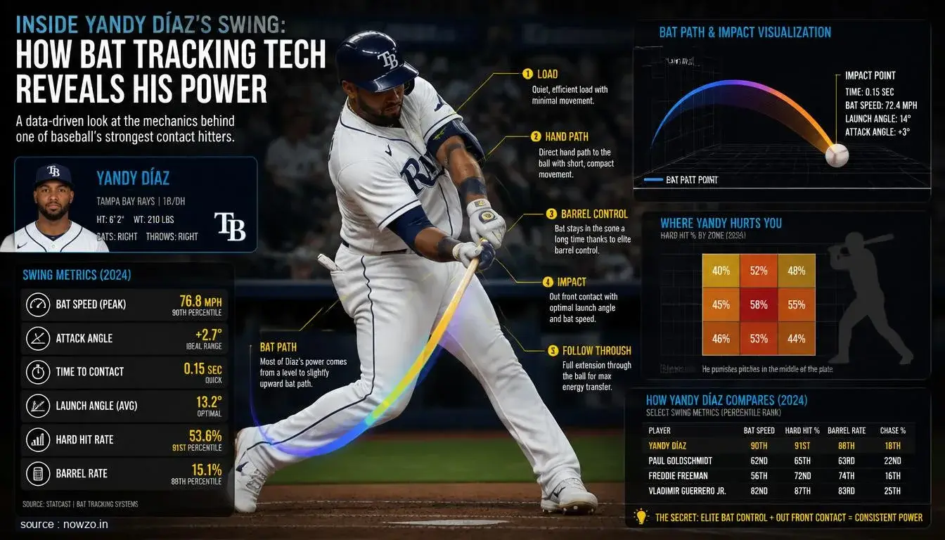 Inside Yandy Díaz's Swing: How Bat Tracking Tech Reveals His Power