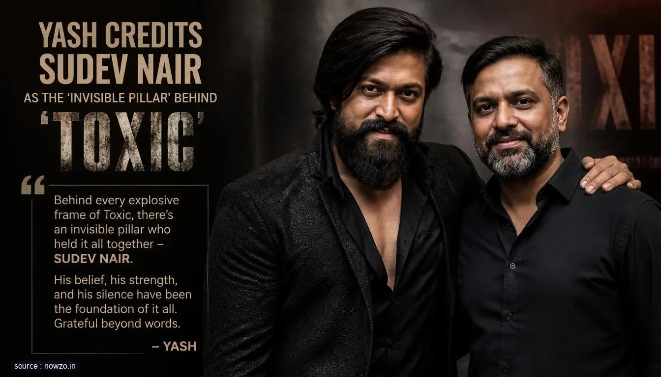 Yash Praises Sudev Nair’s Role in ‘Toxic’ Film — Entertainment news