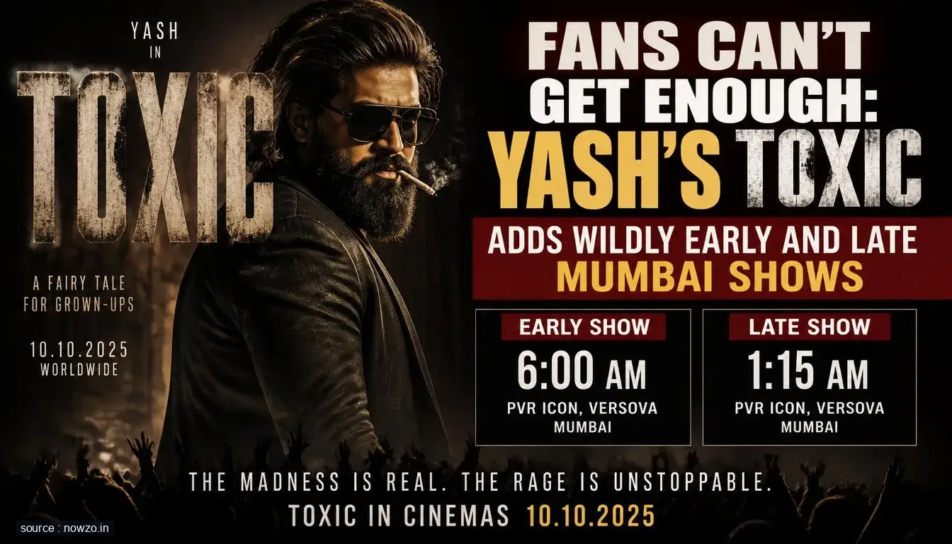Yash Toxic Mumbai Showtimes Added Due to High Demand — Entertainment news