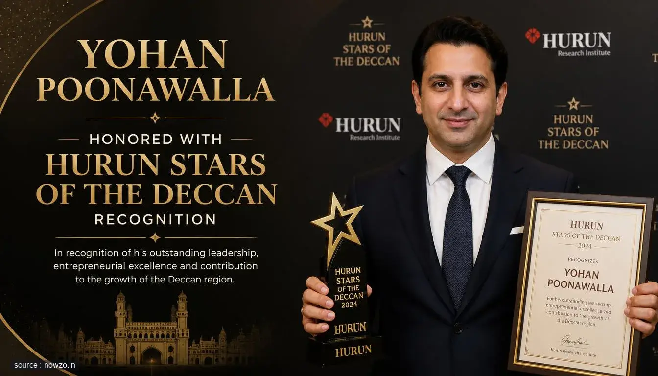 Yohan Poonawalla Wins Hurun Stars of the Deccan Award — Business news